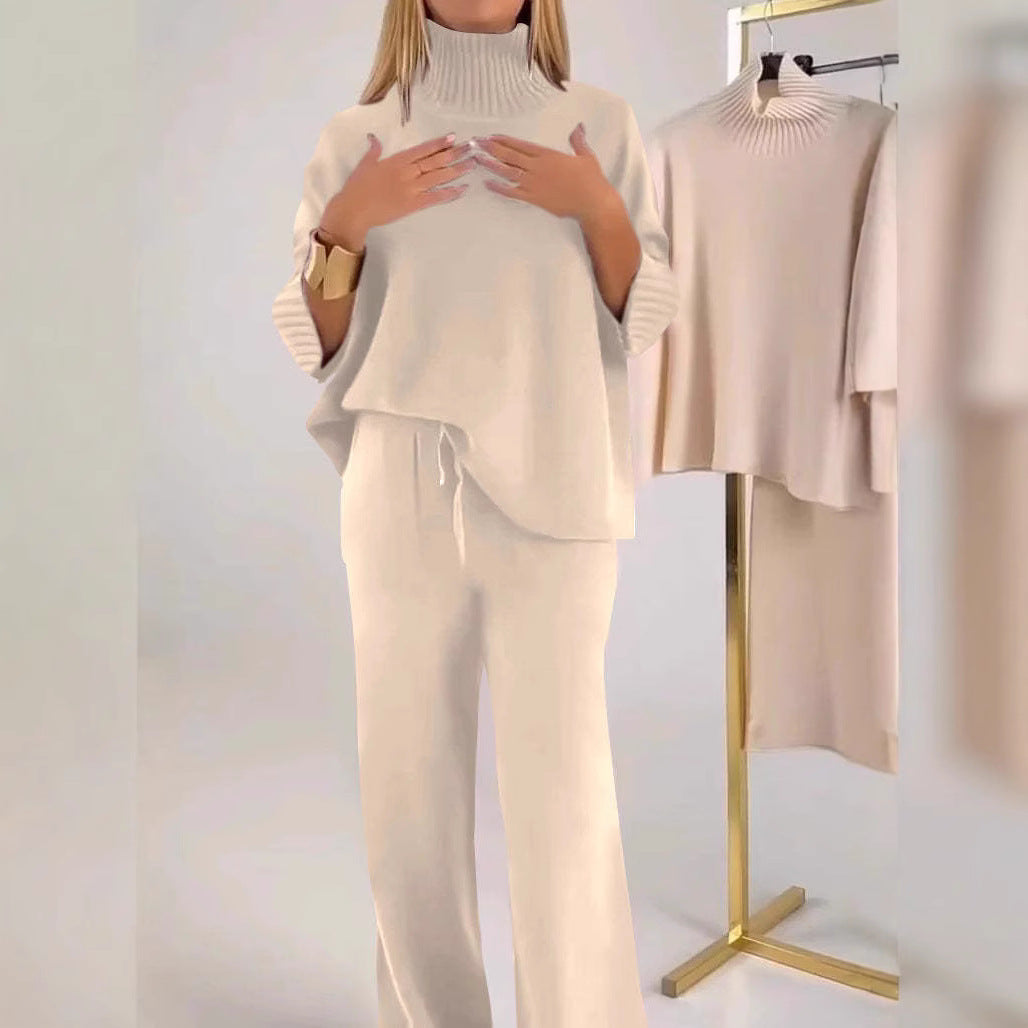 Ensemble en maille élégant et décontracté femme