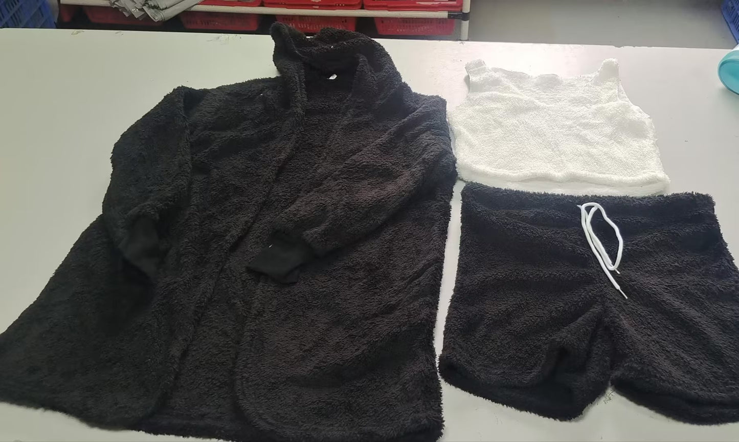 Ensemble pyjama 3 pièces pour femme