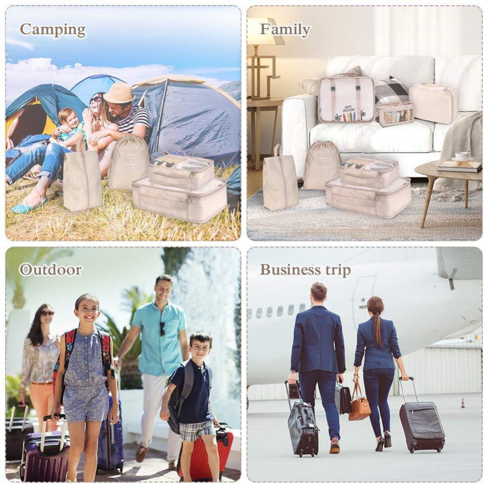Ensemble de 8 sacs de rangement pour bagages