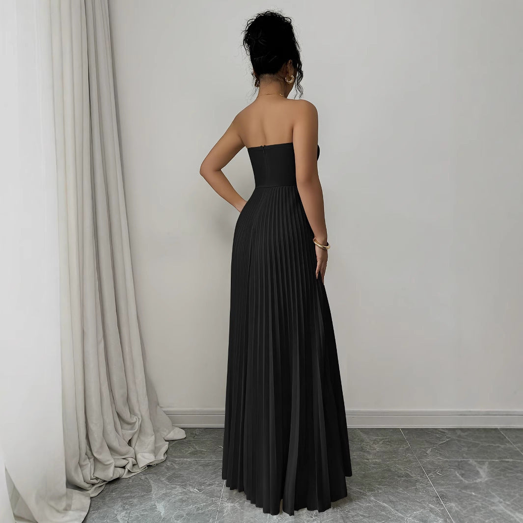 Robe élégante moulante à taille haute pour femme
