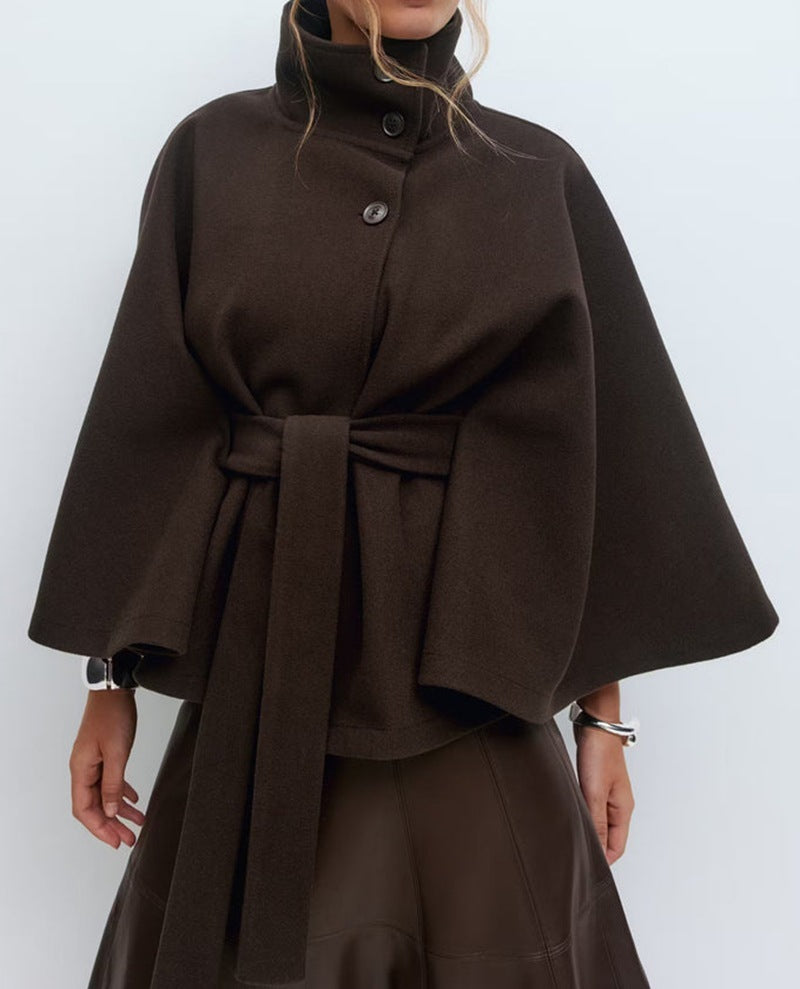 Manteau élégant et beau, en polyester saison automne hiver