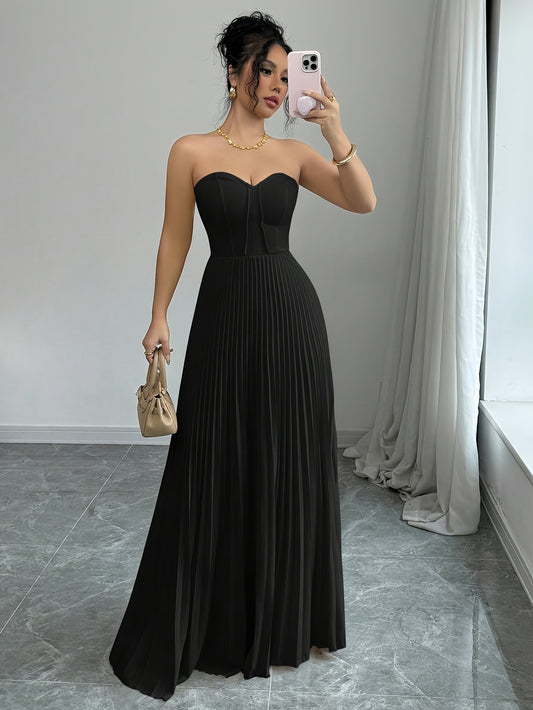 Robe élégante moulante à taille haute pour femme