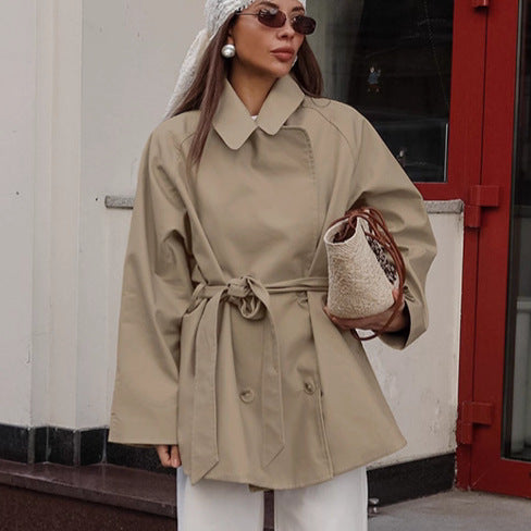 Trench-coat  court kaki