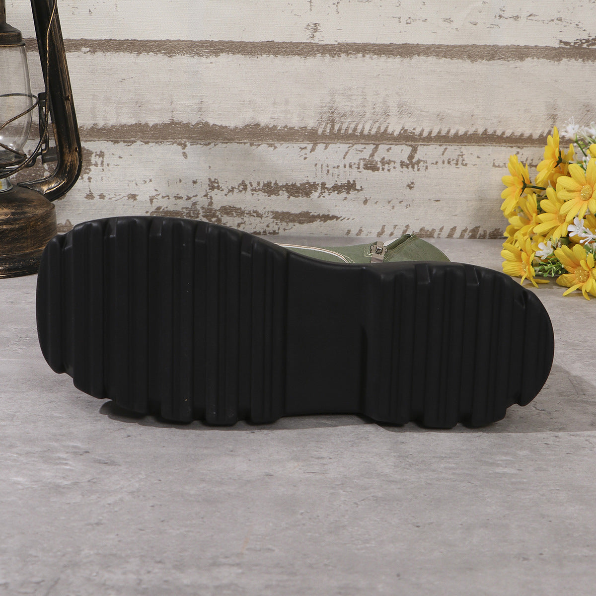 Bottes Martin rétro à plateforme
