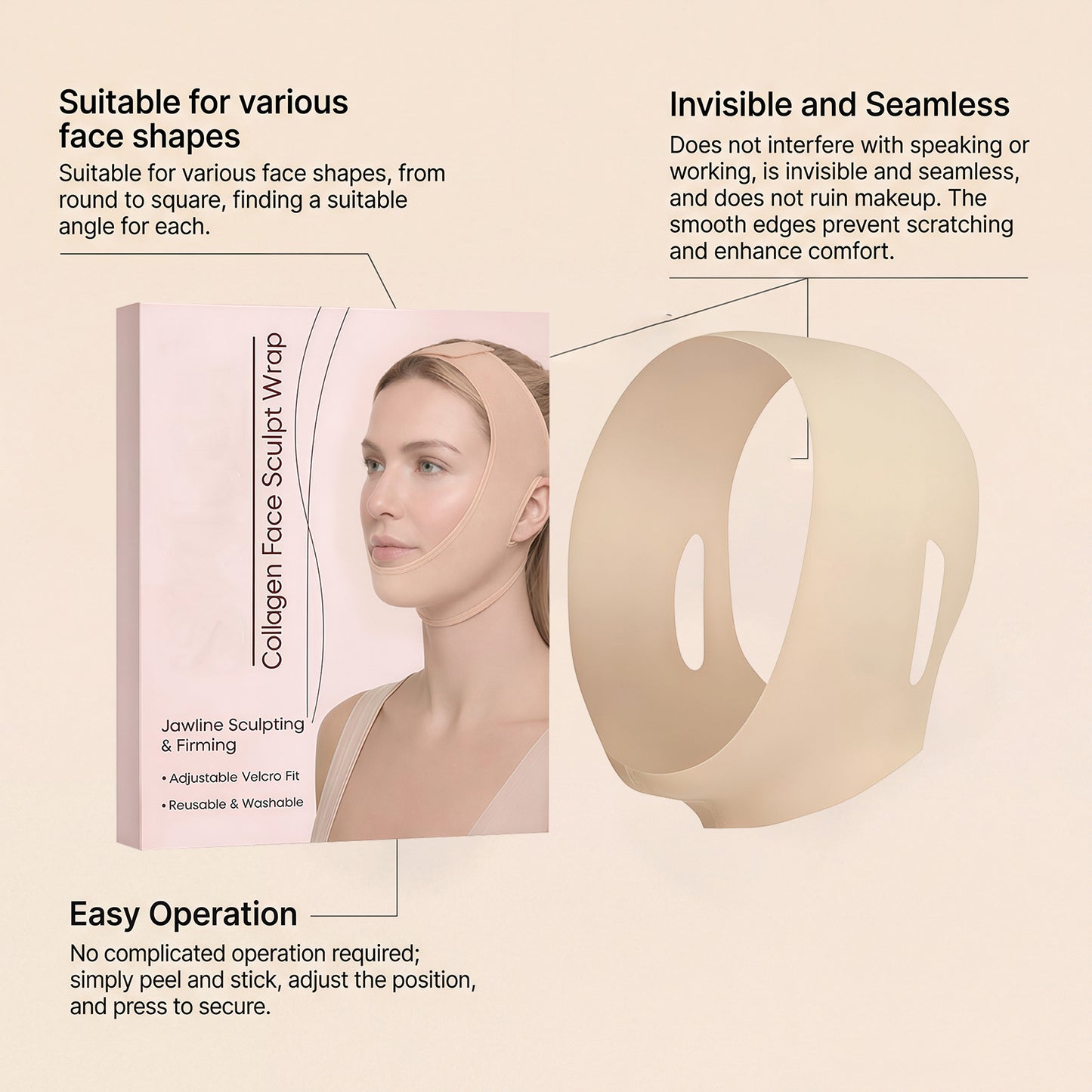 Patchs raffermissants pour le visage