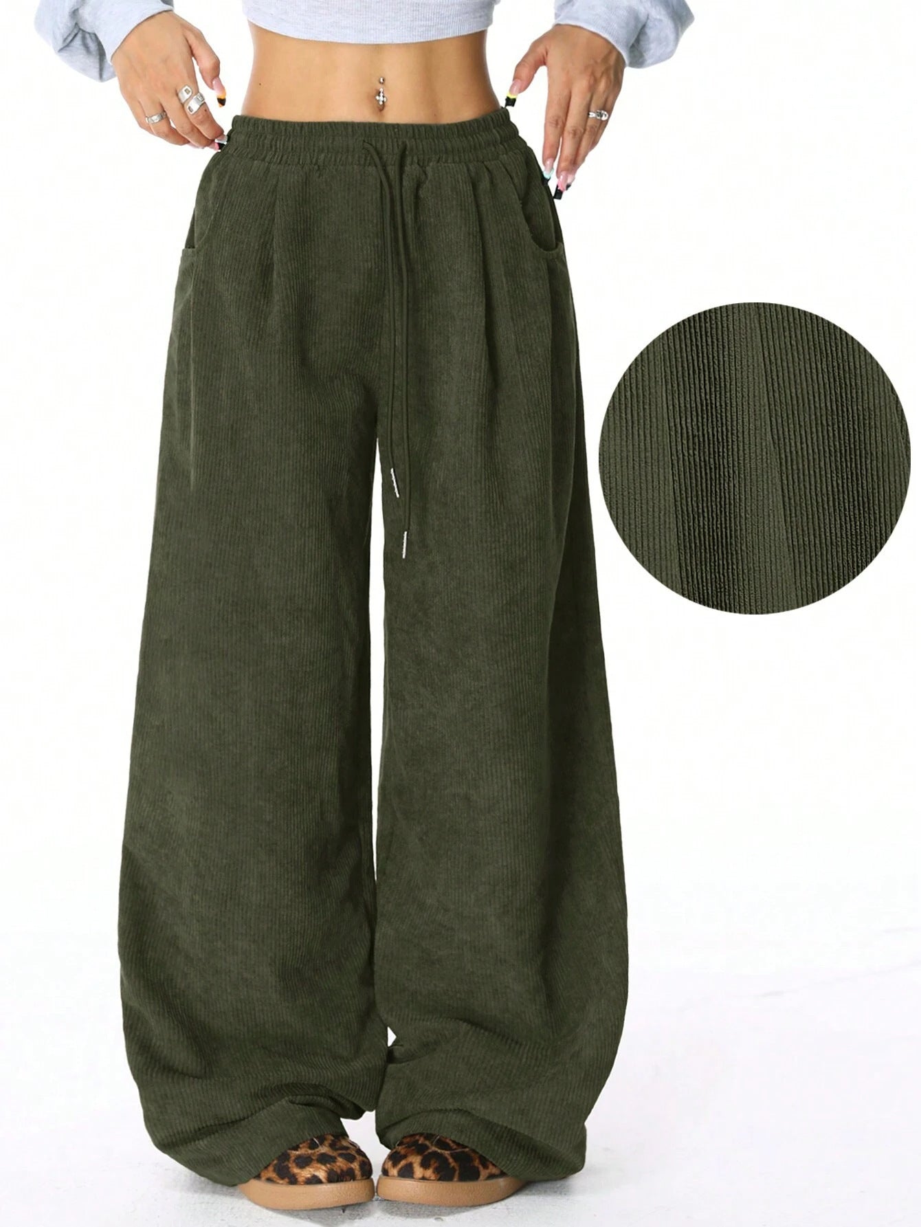 Pantalon décontracté large
