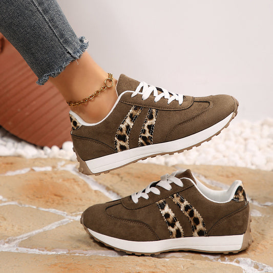 Chaussures décontractées à semelles épaisses style rétro
