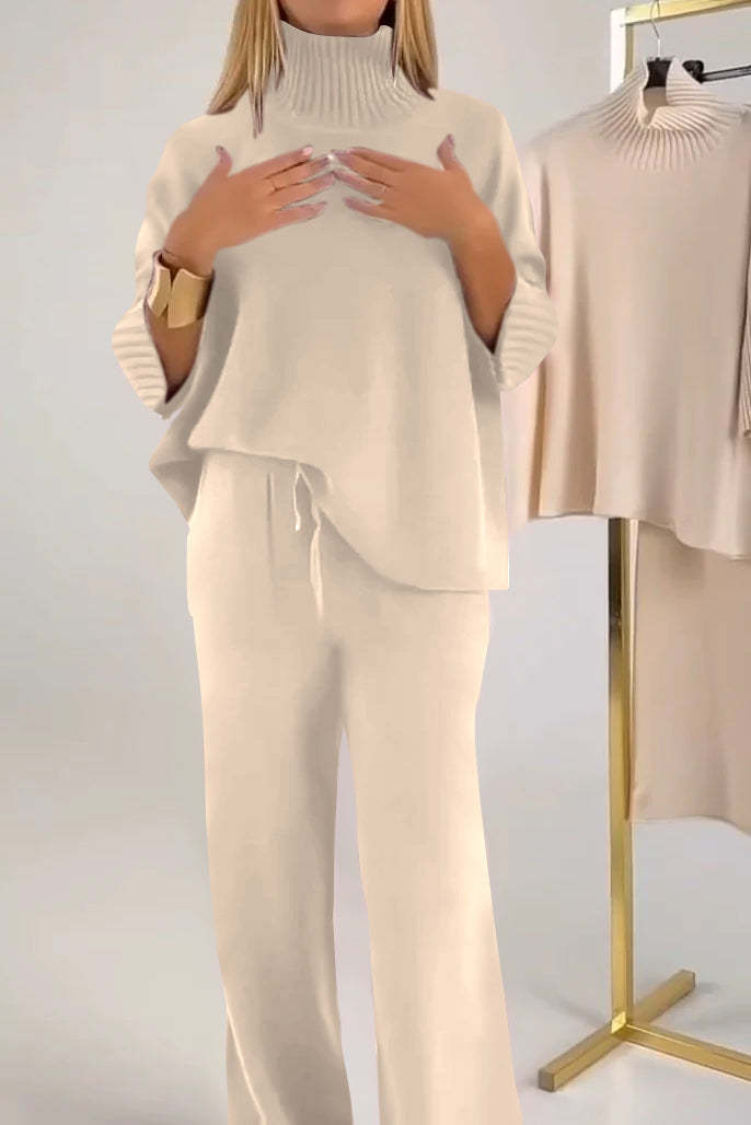 Ensemble en maille élégant et décontracté femme