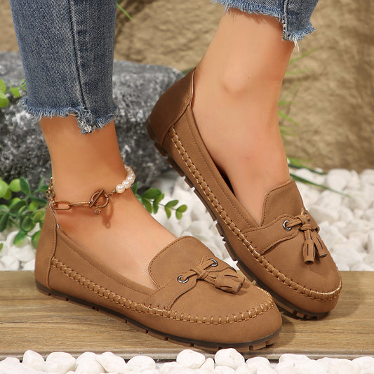 Chaussures plates tendance, antidérapantes, souples