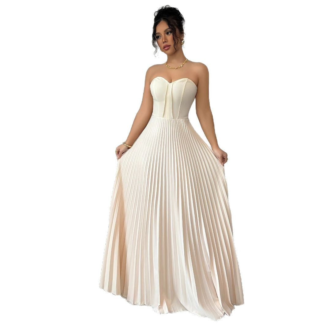 Robe élégante moulante à taille haute pour femme