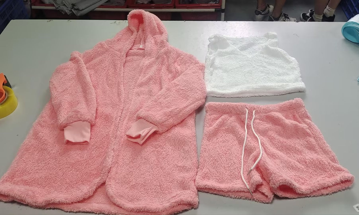 Ensemble pyjama 3 pièces pour femme
