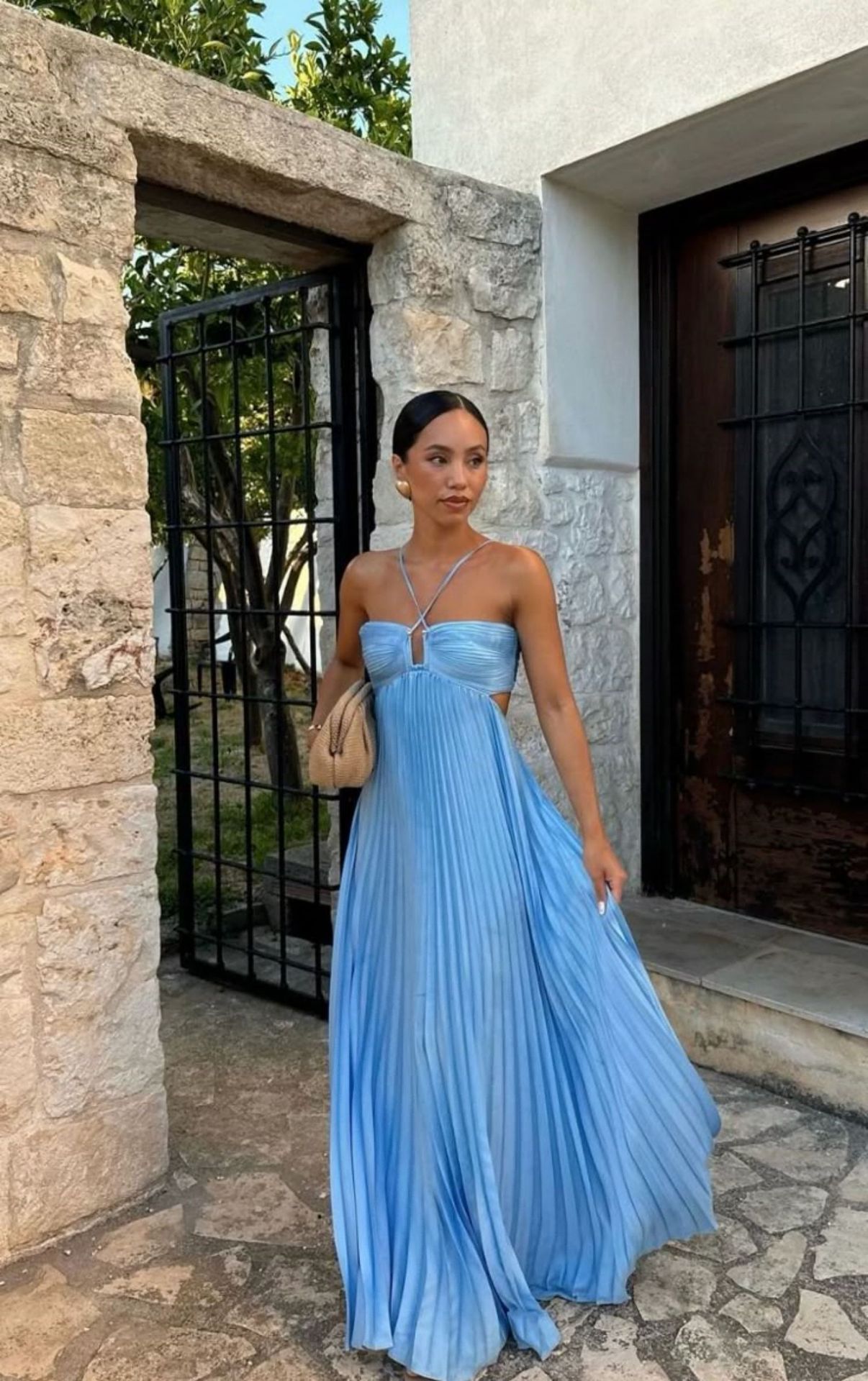 Robe plissé,  pour soirée, club