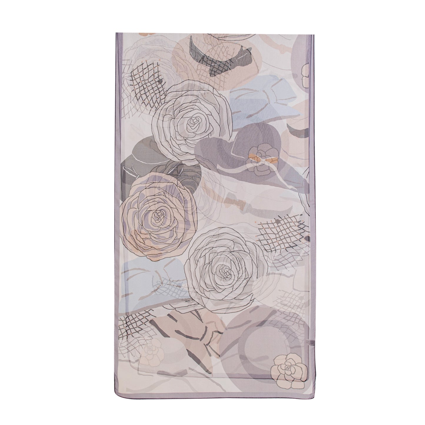 Foulard en soie imprimé pour femme en soie de mûrier