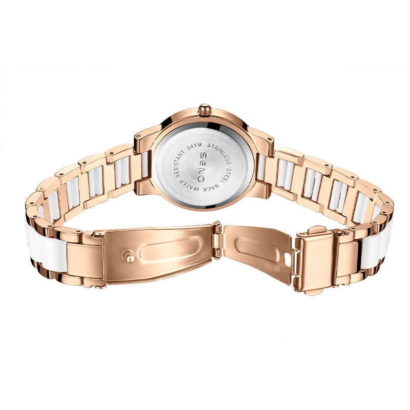 Montre pour femme élégante, ovale