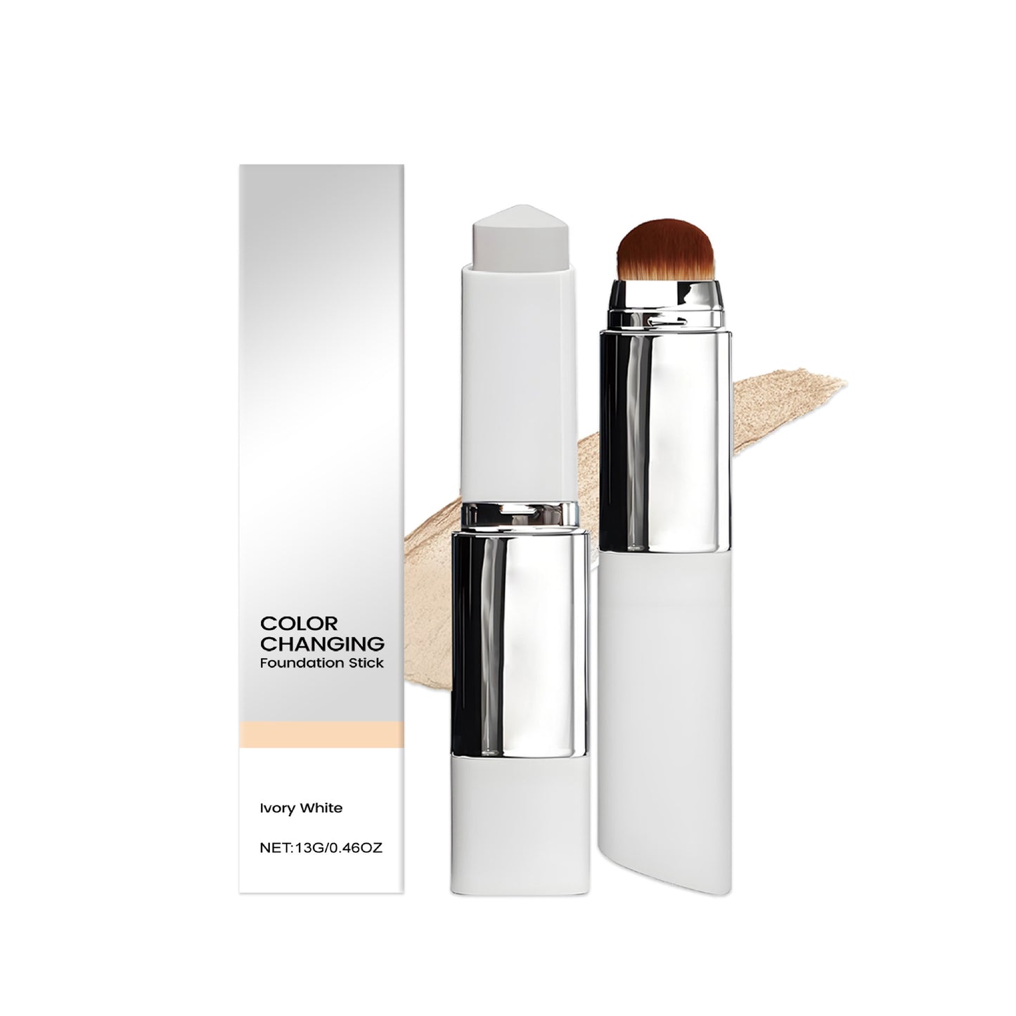 Fond de teint poudre externe quotidien transparent et non collant
