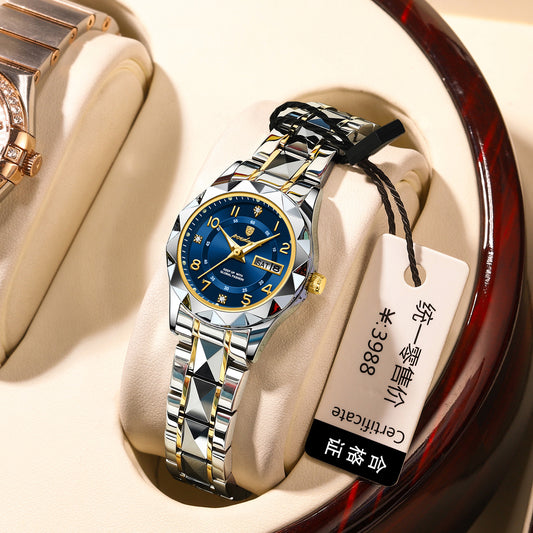 Montre à quartz lumineuse pour femme