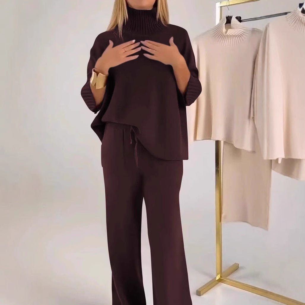 Ensemble en maille élégant et décontracté femme