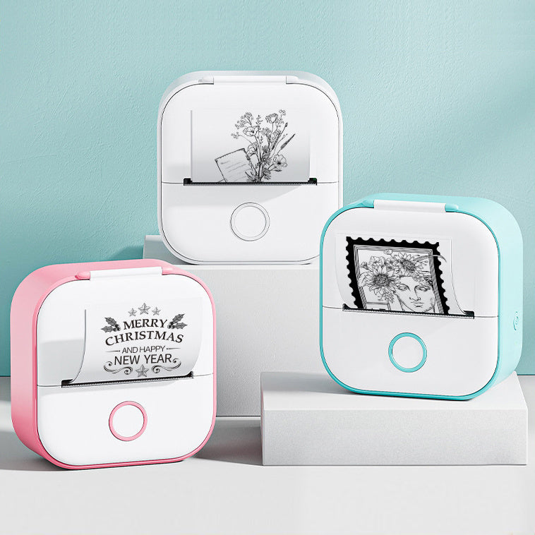 Mini-imprimante d'étiquettes thermique portable