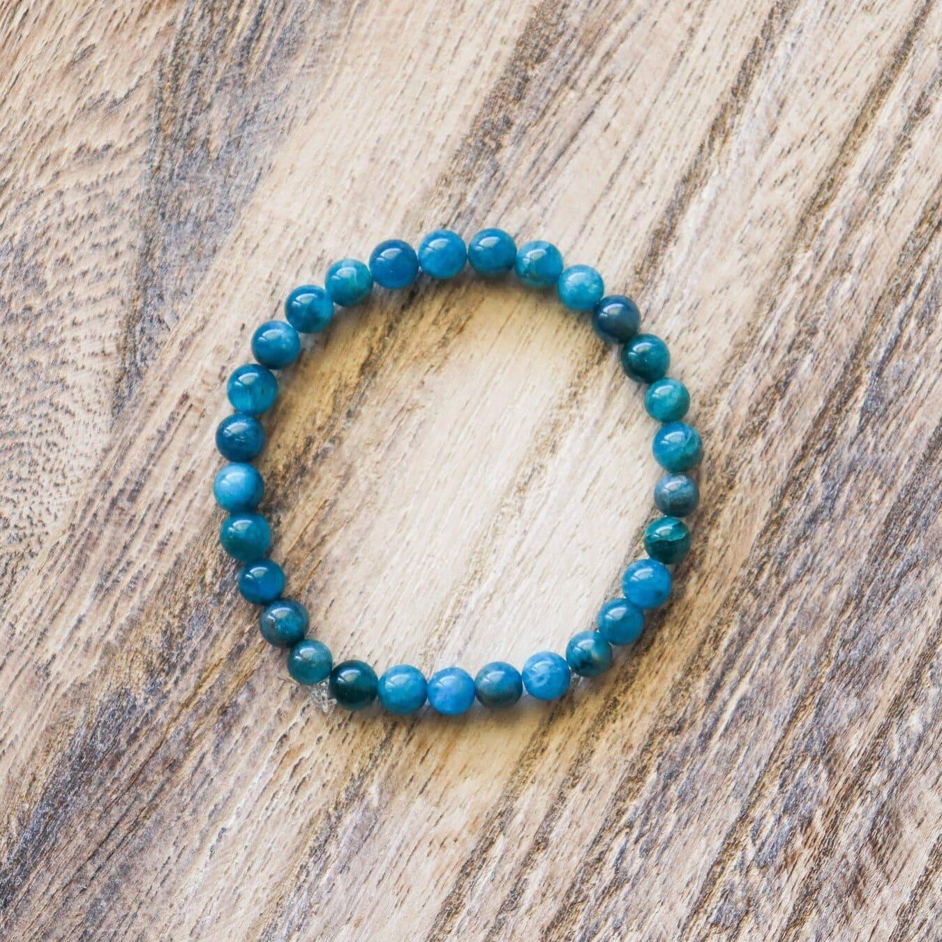 Blue Apatite Bracelet ✦ Communication, Shyness and Well-being-3