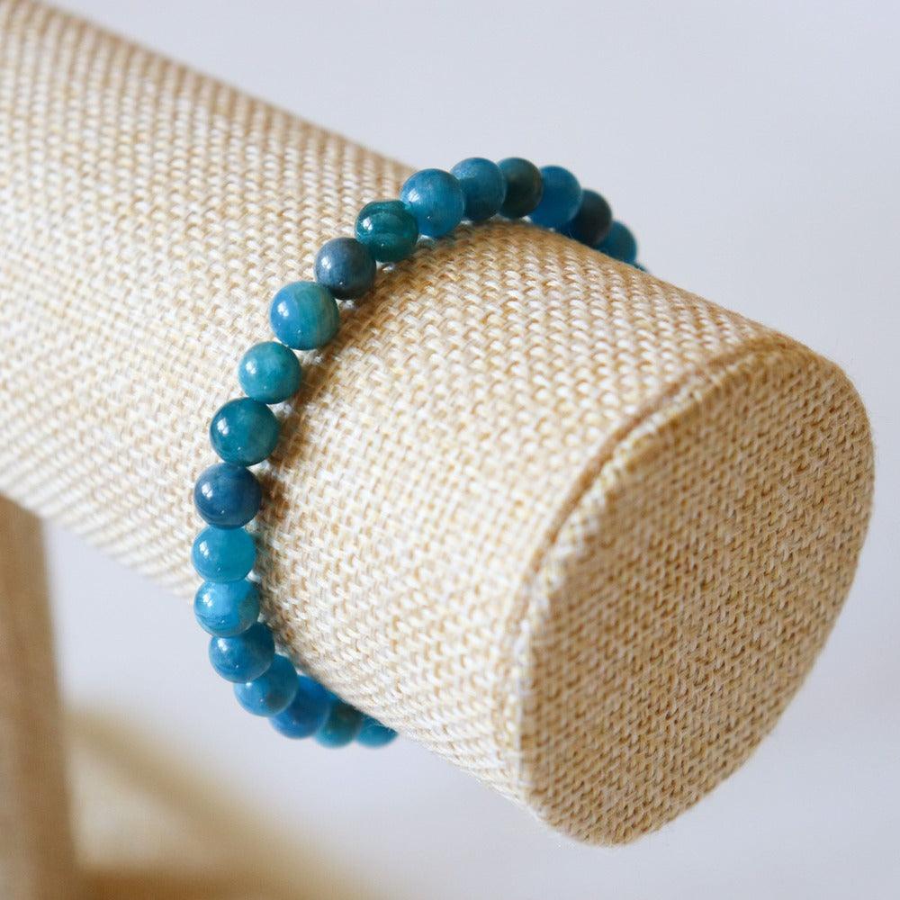 Blue Apatite Bracelet ✦ Communication, Shyness and Well-being-2
