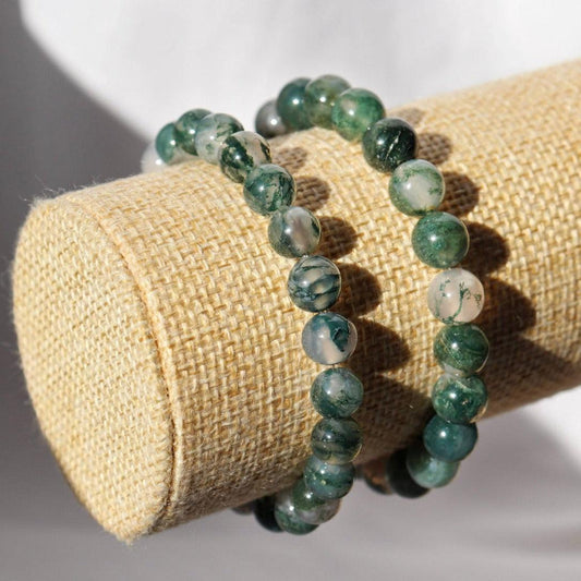 Moss Agate Bracelet ✦ Balance, Nature and Joy of Living-0