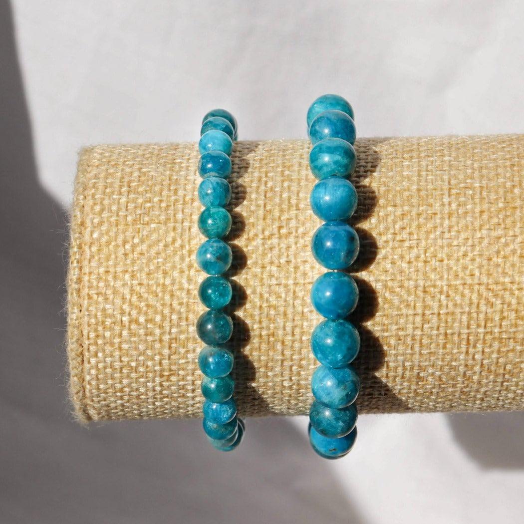 Blue Apatite Bracelet ✦ Communication, Shyness and Well-being-1