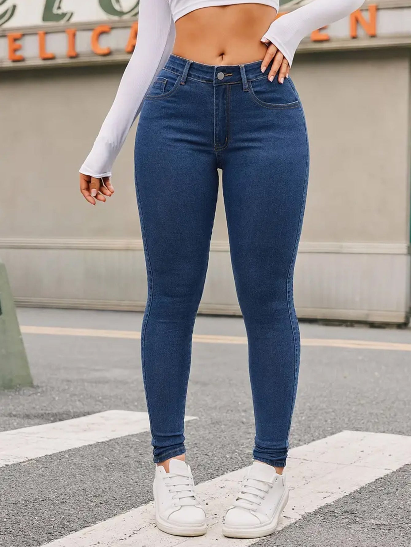 Pantalon en jean skinny extensible