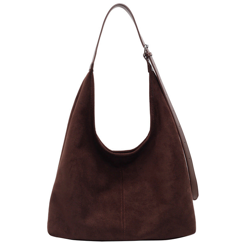 Sac seau en daim de grande capacité
