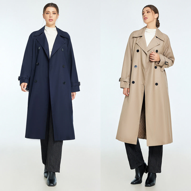 Trench long classique automne et hiver