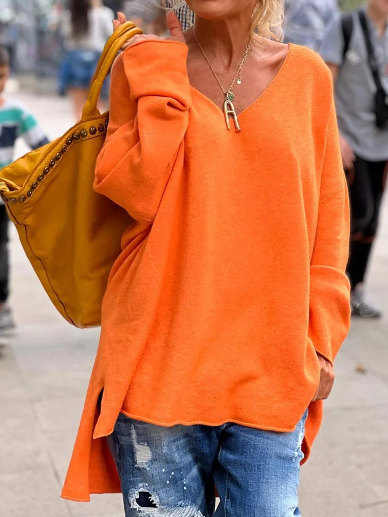 Blouse ample décontracté