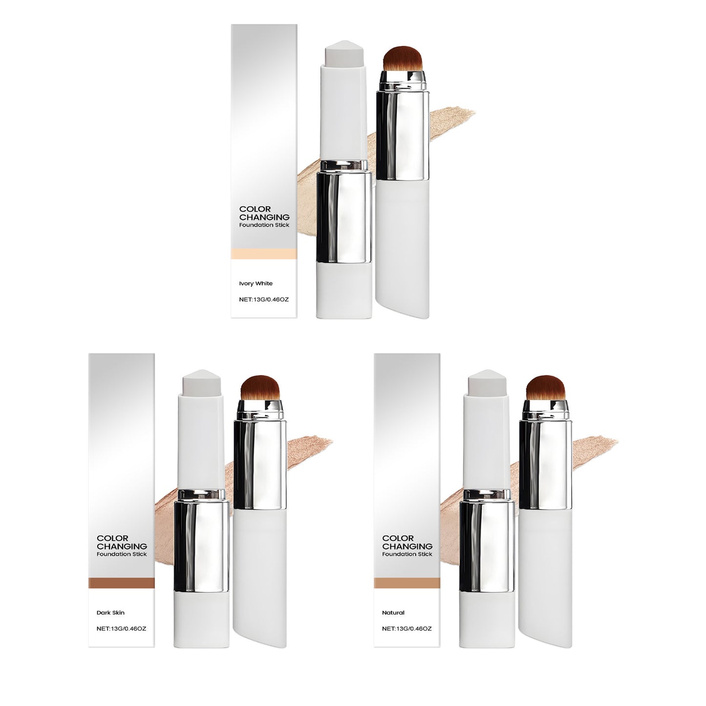 Fond de teint poudre externe quotidien transparent et non collant