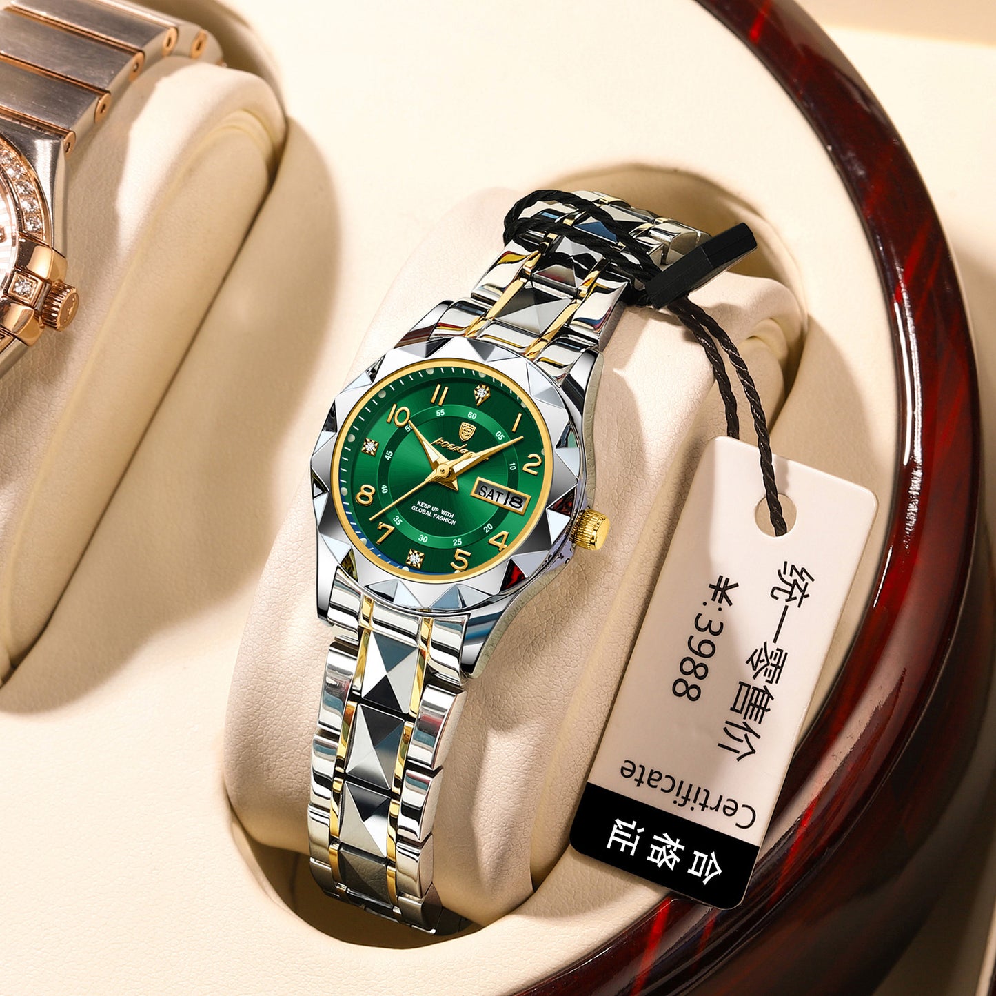 Montre à quartz lumineuse pour femme