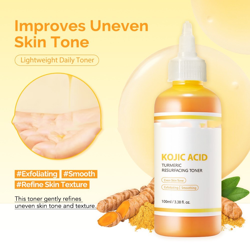 Lotion hydratante pour le visage au gingembre et à l'acide kojique