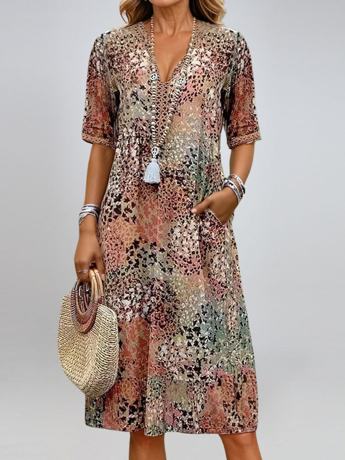 Robe d'été avec poches, vêtements de plage et de vacances