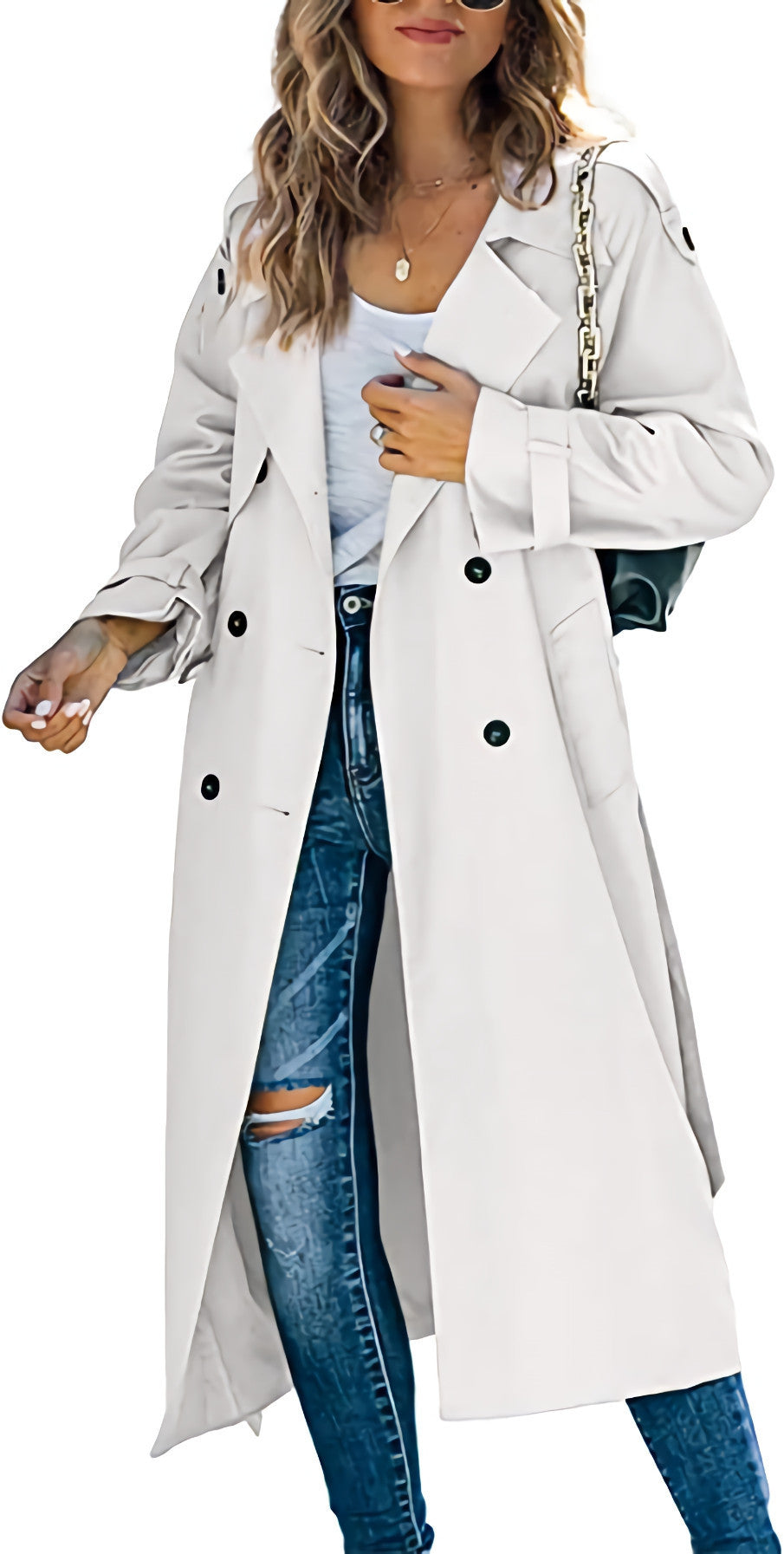 Veste coupe-vent décontractée de couleur unie pour femme