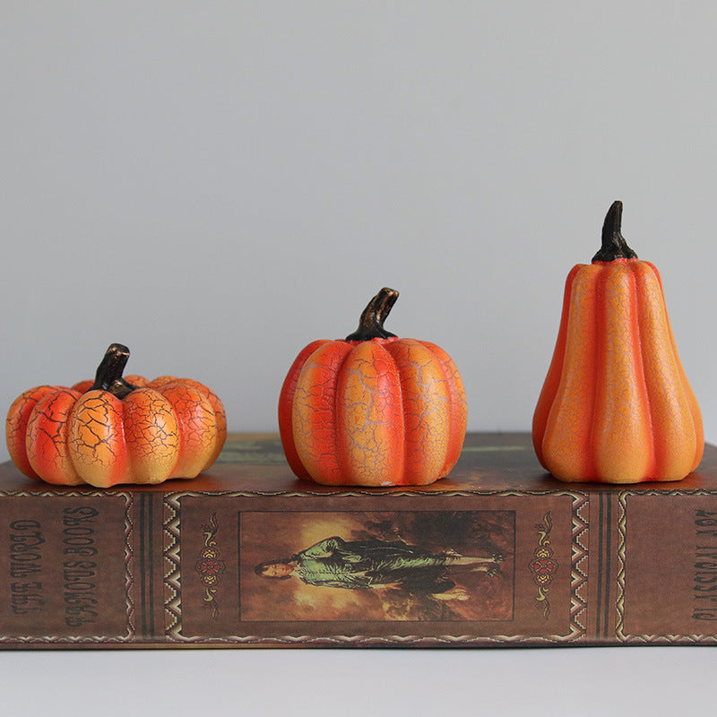 Nouvelle lanterne citrouille d'Halloween, simulation de citrouille, lampe bougie LED en résine, citrouille lumineuse