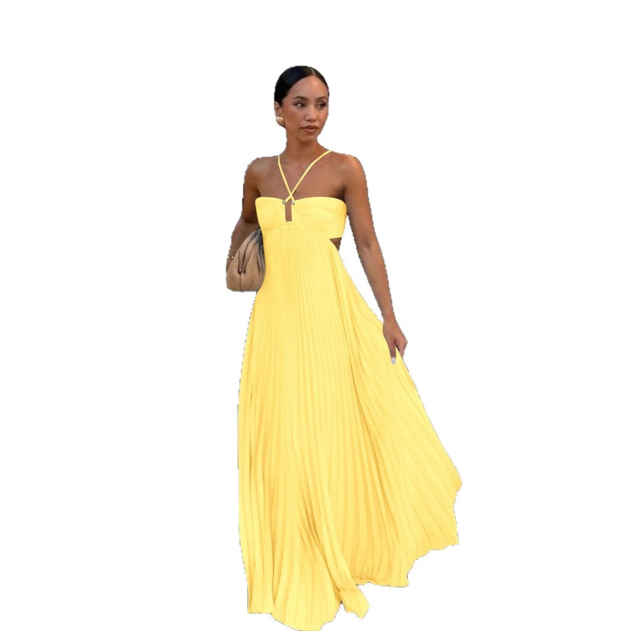 Robe plissé,  pour soirée, club