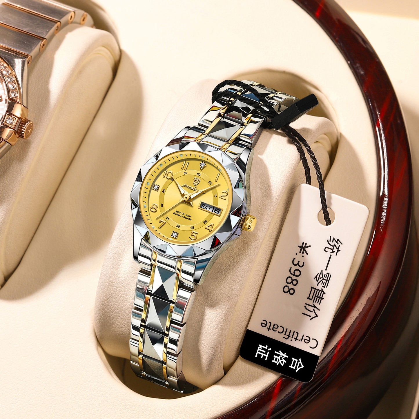 Montre à quartz lumineuse pour femme