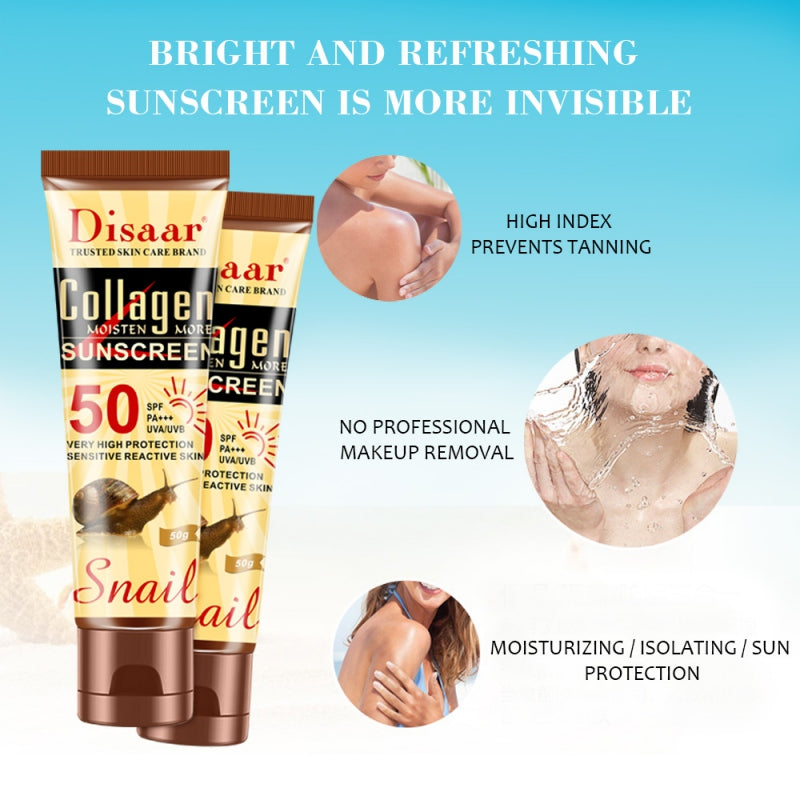 Crème solaire rafraîchissante d'été 50+ anti-UV